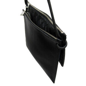 Bottega Veneta shoulder black leather intrecciato bag crossbody